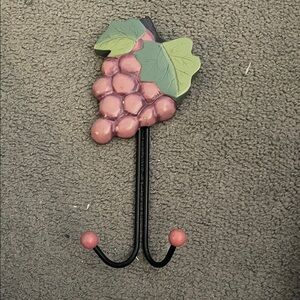 Vintage Grape Design Wall Hook